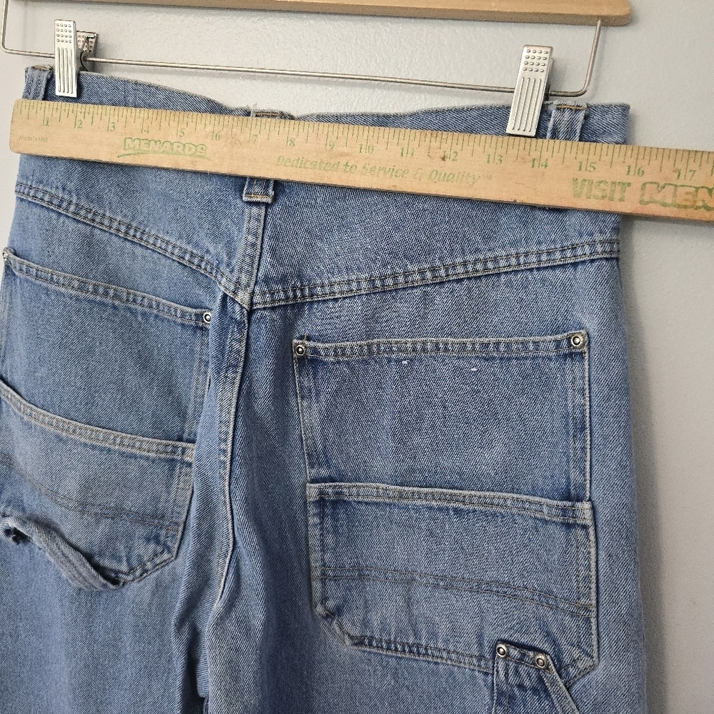 RARE Vintage 90s y2k Route 66 Carpenter Skater Streetwear Baggy Jeans Mens 32x30 - Picture 6 of 9